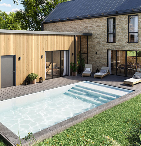 Piscine coque moderne Avignon