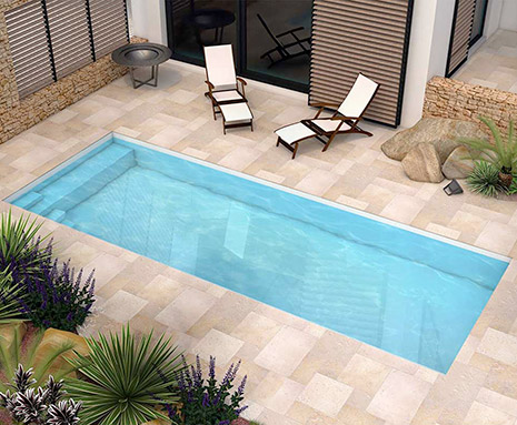 Petite piscine coque 3m Avignon